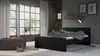 Lit Nada double pour matelas box 160x200 cm, noir mat. Voir les images du produit 19