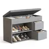 Mondeer Banc à chaussures avec assise, rangement pour Voir les images du produit 3