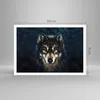 Poster - Poster ohne Rahmen - Wolf Dunkel Grafik - 100x70 Produktbild-Vorschau 4