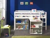 Vipack Spielbett Pino mit Schreibtisch und Regal - Bett Produktbild-Vorschau 1