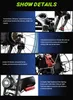 Collage of close-up images showing different features of an electric bicycle. Produktbild-Vorschau
