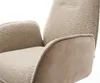 DELIFE Drehstuhl Zoa-Flex Materialmix Schlamm Kreuzgestell Produktbild-Vorschau 4