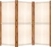 vidaXL 3-tlg. Raumteiler Cremeweiß 210x180 cm Produktbild-Vorschau 12