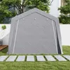 Outsunny Gerätehaus mit Satteldach wasserdicht Gerätezelt Produktbild-Vorschau 8