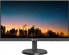 A computer monitor with a landscape wallpaper displayed on its screen, placed on a stand. Voir les images du produit