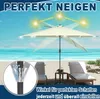 LARS360 3m Ampelschirm LED Sonnenschirm in Beige mit Produktbild-Vorschau 4