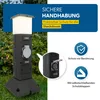 Kunststoffsäule mit 2 Steckdosen und Leuchte Produktbild-Vorschau 6