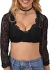 Dirndlbluse Cassandra 25143 3/4 Ärmel schwarz 34 Produktbild-Vorschau 1