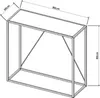 Konsolentisch 'Austevoll' 90x30x80cm Weiß Produktbild-Vorschau 4