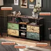 Commode INONEFT avec 4 tiroirs en tissu, meuble de Voir les images du produit 4