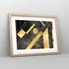 Gerahmtes Poster - Rahmen in heller Eiche - Golden Schwarz Produktbild-Vorschau 8