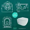 Alpenberger Hänge WC Spülrandlos | Toilette mit Bidet Produktbild-Vorschau 6