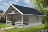 Alpholz Gartenhaus Lillehammer ISONaturbelassen 70mm Produktbild-Vorschau 3