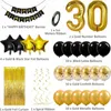 Set di decorazioni - Palloncini - 30° compleanno - Oro e Anteprima dell’immagine prodotto 2