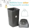 Mülleimer Groß Abfalleimer Küche Mülleimer Schwarz Produktbild-Vorschau 3