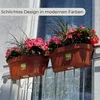 Geländerkasten Balkon mit Wasserspeicher Blumentopf Zaun Produktbild-Vorschau 16