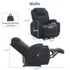 Diagrams showing the dimensions of a recliner chair, with one view showing the chair upright and another showing it reclined. A separate box shows the maximum load capacity. Produktbild-Vorschau