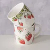 Keramikbecher mit Erdbeermuster STRAWBERRY, 450 ml Produktbild-Vorschau 4