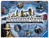 The image shows the box art for the board game Scotland Yard, featuring iconic London landmarks and imagery related to detective work. Produktbild-Vorschau