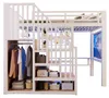 Cama alta de 90 x 200 cm con escalera de almacenamiento, Vista previa de la imagen del producto 8