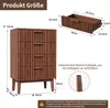 Fortuna Lai komoda z 4 szufladami, drewniany kredens, Podgląd zdjęcia produktu 3