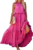 ASKSA Damen Langes Kleid Sommer Big Swing Strandkleid y Náhled obrázku produktu 2