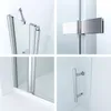 AQUALAVOS Duschfaltwand in Nische Glas 115x197cm Faltbar Produktbild-Vorschau 3