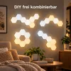 10er Set Hexagon LED Panel Wandleuchten Sechseck Gaming Produktbild-Vorschau 8