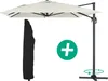 Parasol jardin déporté Alu "Sun 4" - Rectangle - 3 x 4 m + Voir les images du produit 1