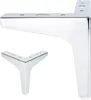 4x Sofafuß Vitrinenfuß Möbelfuß Chrom 13,5cm – Stahl, mit Produktbild-Vorschau 1