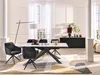 Sideboard mit 3 Türen - Mit LED-Beleuchtung - MDF - Schwarz Produktbild-Vorschau 8