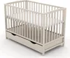 Baby-Delux Babybett Kinderbett Gitterbett Milo Taupe 60x120 Produktbild-Vorschau 1