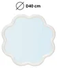 Giftdecor Spiegel Blume - weis - 40 x 40 cm - Blumenform - Produktbild-Vorschau 3