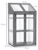 Drewniana skrzynia na warzywa Outsunny, mini szklarnia 70 x Podgląd zdjęcia produktu 3
