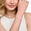 Ciondolo a forma di zampa rosa in argento Anteprima dell’immagine prodotto 2