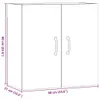 vidaXL Szafka ścienna czarny dąb 60 x 31 x 60 cm materiał Podgląd zdjęcia produktu 8