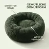 IvoQ Donut Hundebett & Katzenbett – Ø 50 cm – Weiches Produktbild-Vorschau 5