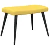 Relaxsessel mit Hocker Senfgelb Stoff Produktbild-Vorschau 8