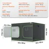 A grow tent with dimensions and specifications displayed above it. Anteprima dell’immagine prodotto