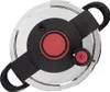 Top-down view of a pressure cooker lid. Podgląd zdjęcia produktu