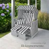 tectake® Strandkorb Sylt 115 x 158 x 78 cm Produktbild-Vorschau 6