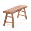 A rustic wooden bench on a white background. Produktbild-Vorschau