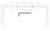A set of door handle components and tools on a white background. Produktbild-Vorschau