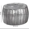 Stolik kawowy srebrny aluminiowy okrągły stoliczek boczny Podgląd zdjęcia produktu 2