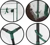 Collage of four close-up images showing details of a greenhouse structure and its assembly. Produktbild-Vorschau