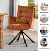 Duhome Esszimmerstuhl 360° Drehbar Loungesessel Chenille Produktbild-Vorschau 8