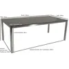 DEGAMO Gartentisch SYDNEY 200x100cm Edelstahl gebürstet Produktbild-Vorschau 7