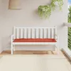 vidaXL Gartenbank-Auflage Melange Rot 150x50x7 cm Stoff Produktbild-Vorschau 3