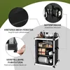 Izrielar Cucina da campeggio pieghevole con 3 cassetti, box Anteprima dell’immagine prodotto 6