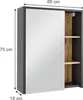 Badspiegelschrank Vicco Viola Grau/Artisan 60 x 75 cm mit Produktbild-Vorschau 2